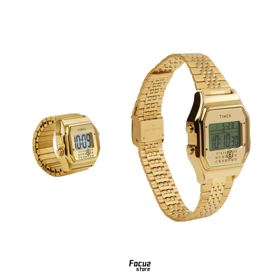 【Focus Store】預購 MM6 Maison Margiela 6 x TIMEX T80復古電子手錶 / 戒指錶 30米防水