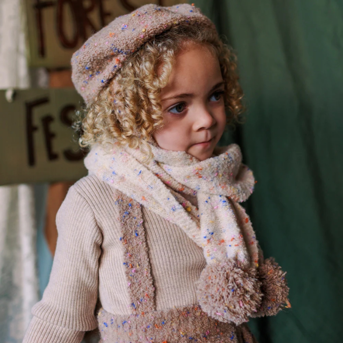 MABLI 螺紋長袖上衣 SEILIO SKINNY RIB - ALMOND