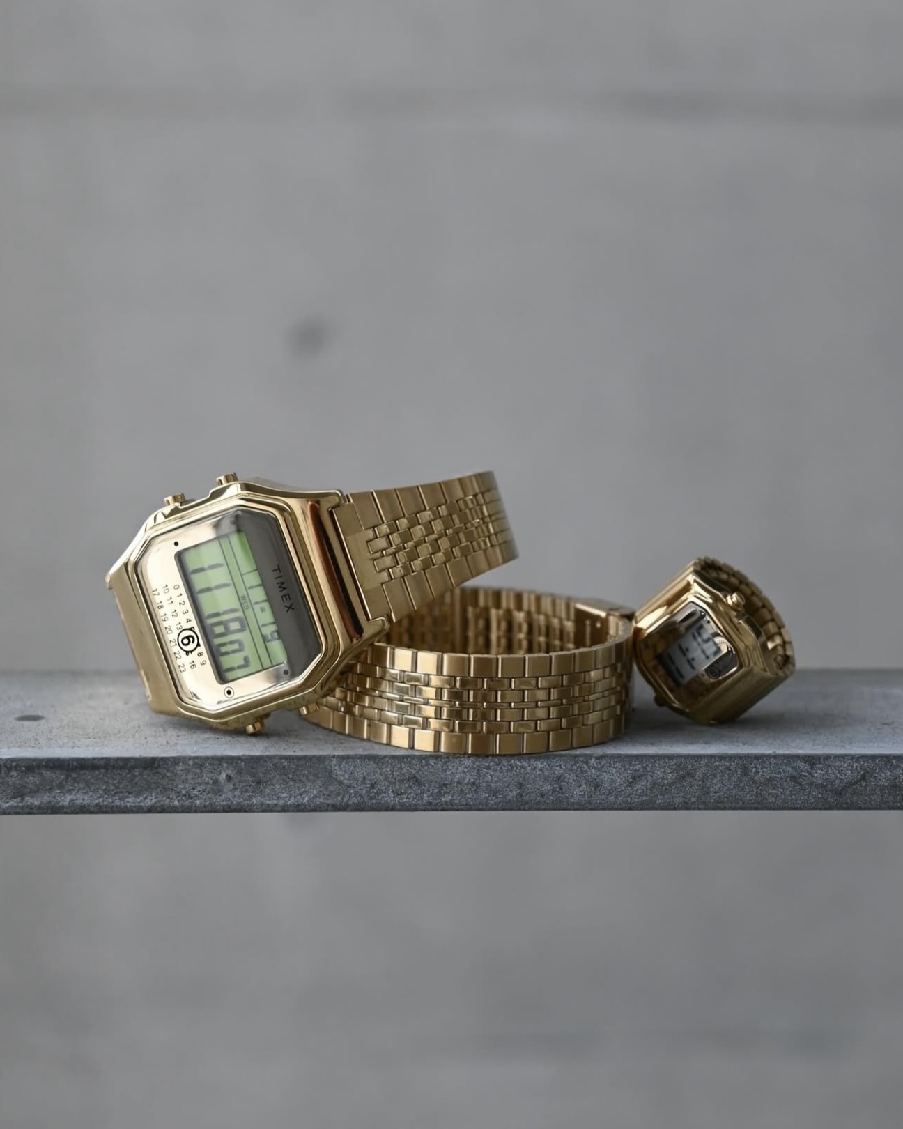 【Focus Store】預購 MM6 Maison Margiela 6 x TIMEX T80復古電子手錶 / 戒指錶 30米防水