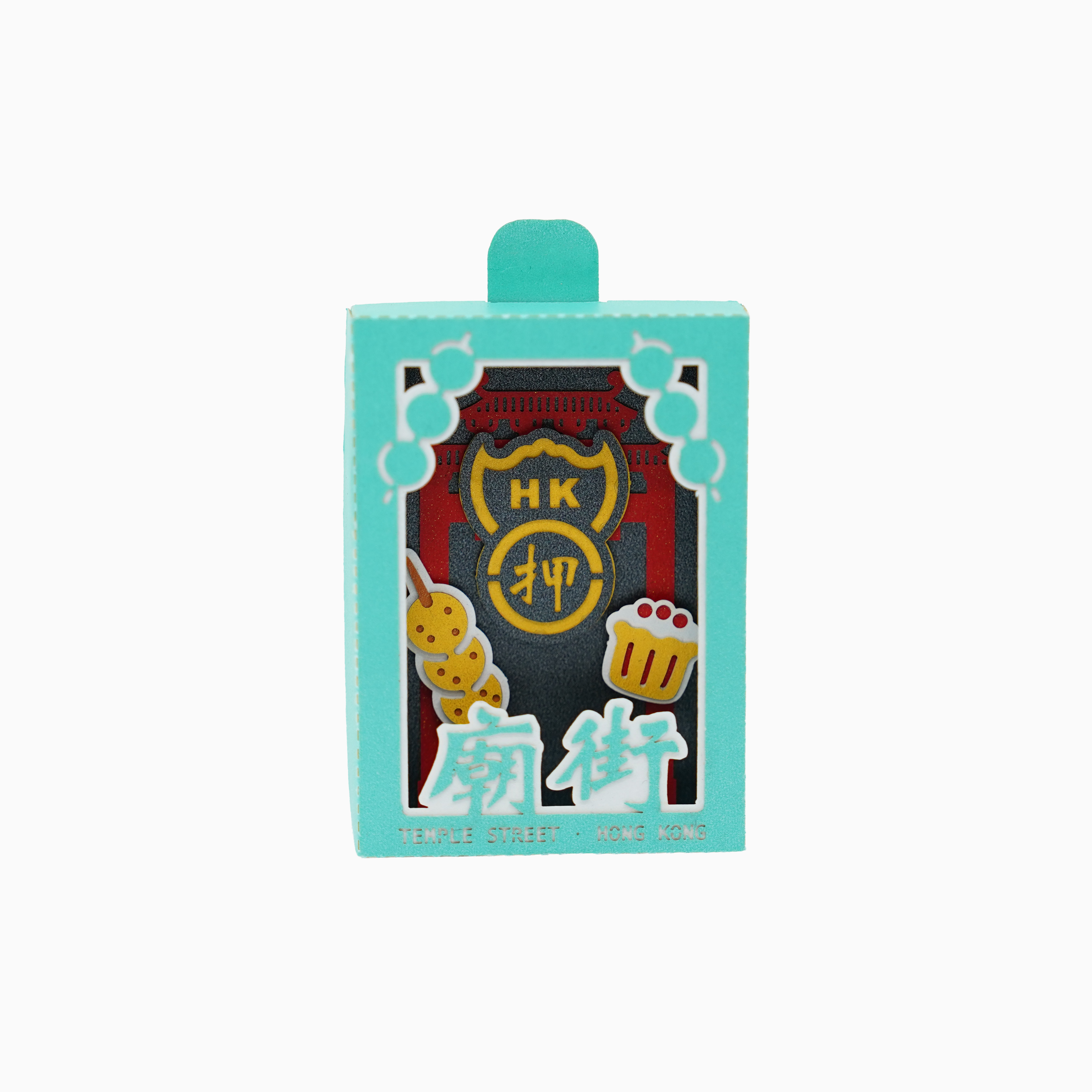 機關紙藝：火柴盒冰箱貼 -廟街