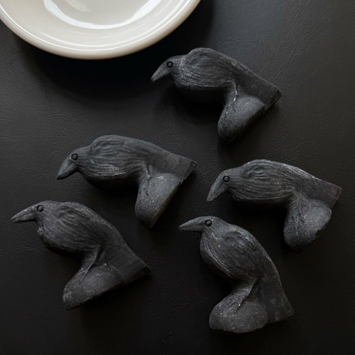 [原石] 黑曜石 渡鴉 水晶擺件