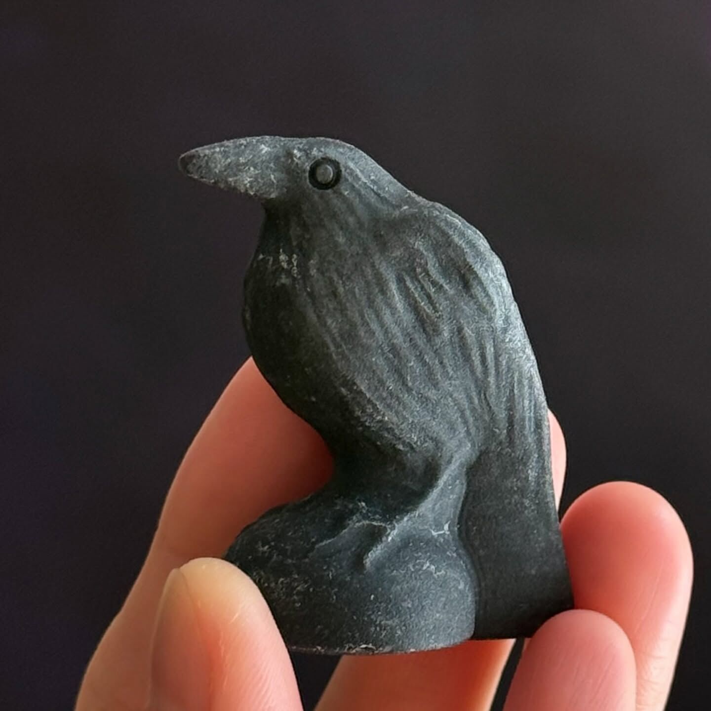 [原石] 黑曜石 渡鴉 水晶擺件