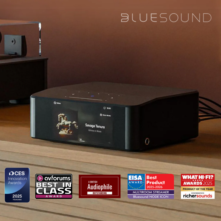 【2025 最新產品】Bluesound NODE ICON 旗艦無線多房間高清音樂串流器 DSD 256