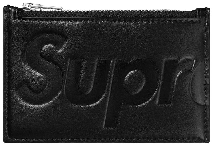 2025AW SUPREME LEATHER ZIP CARD HOLDER 皮革 卡夾 卡片包 零錢包 現貨 FW25B27