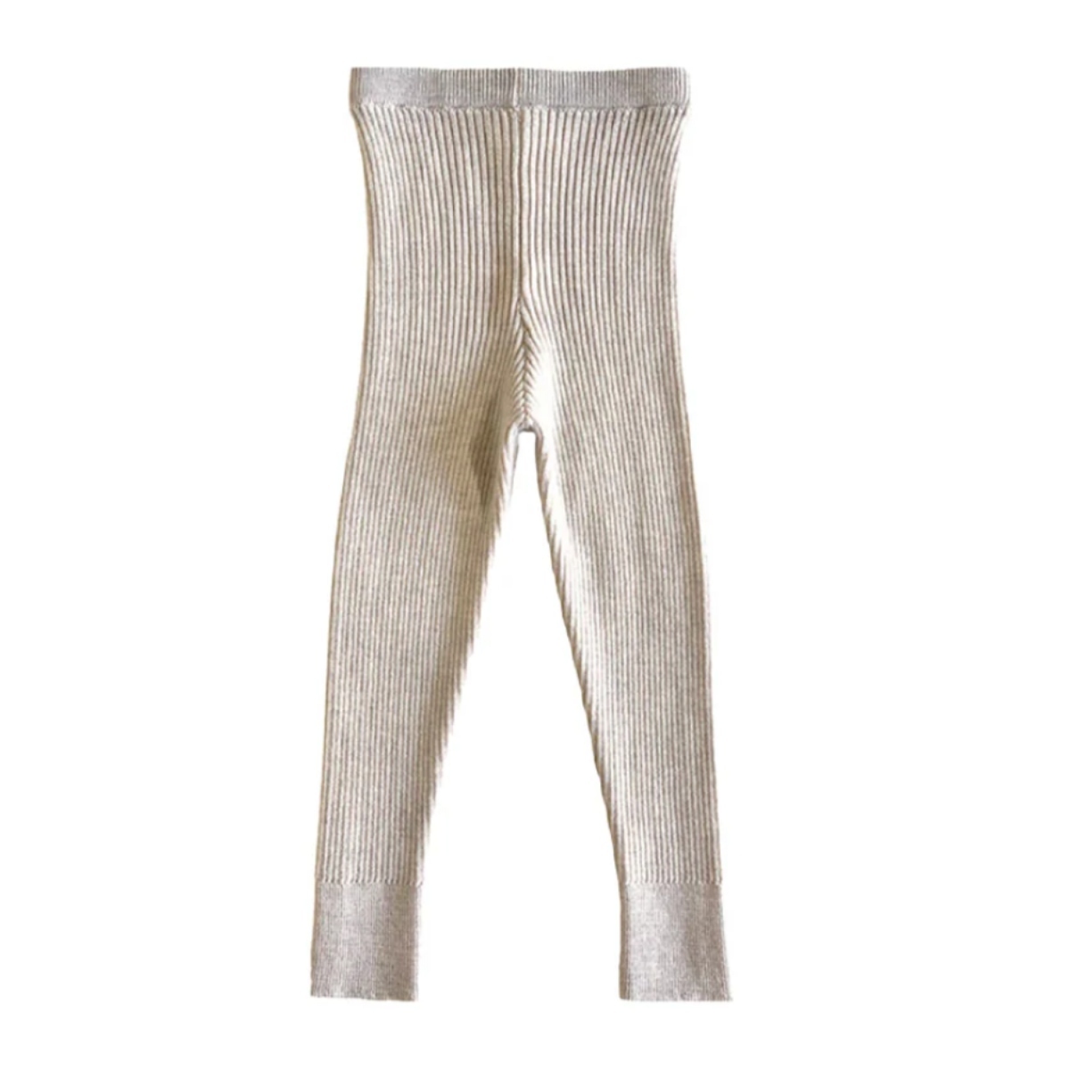 MABLI 螺紋打底褲 SYLFAEN SKINNY LEGS - ALMOND