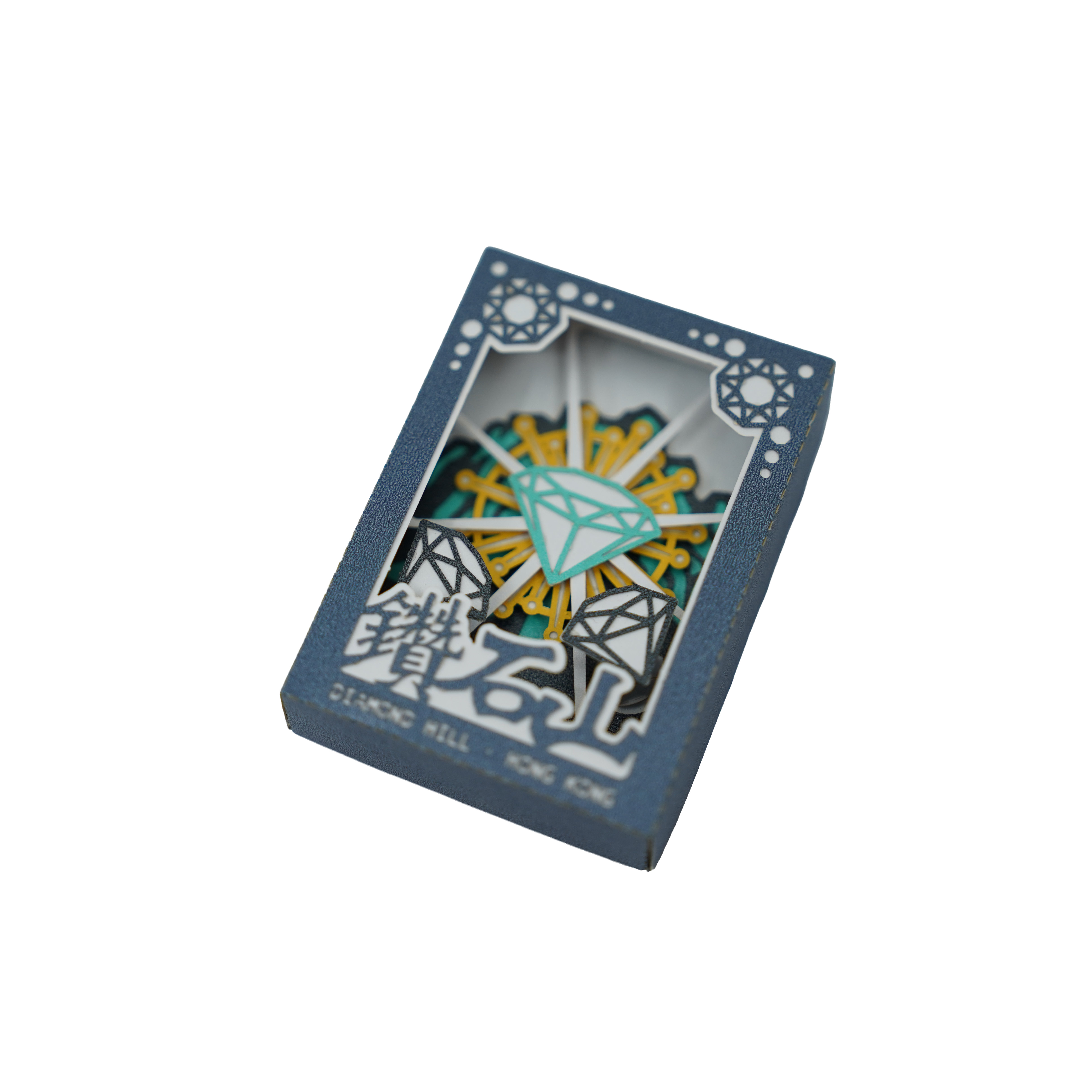 機關紙藝：火柴盒冰箱貼 - 鑽石山