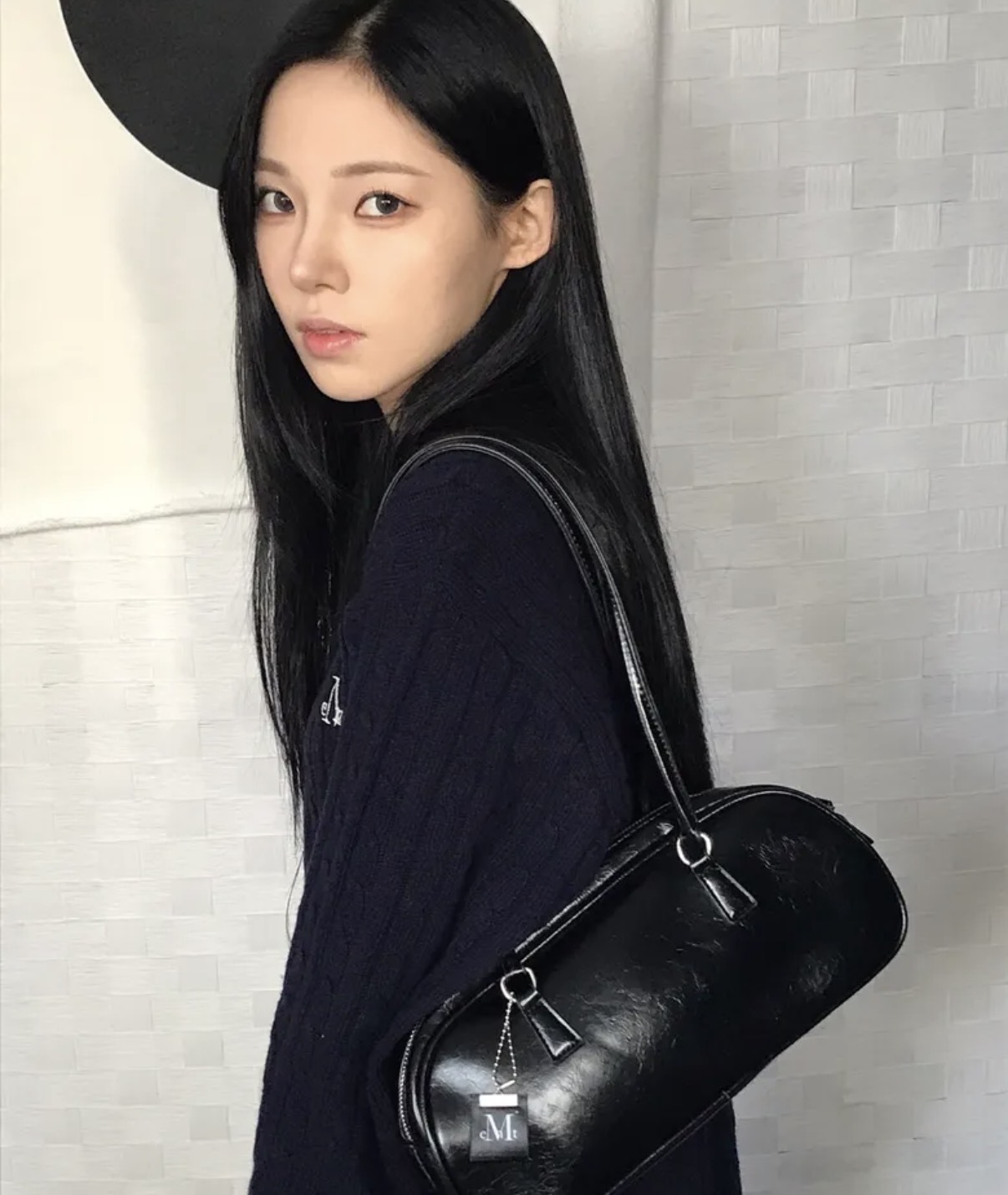 韓國🇰🇷連線 MUCENT 小Logo皮革保齡球包 肩背包 單肩包 手提包 3色(任買兩件711免運)/預購