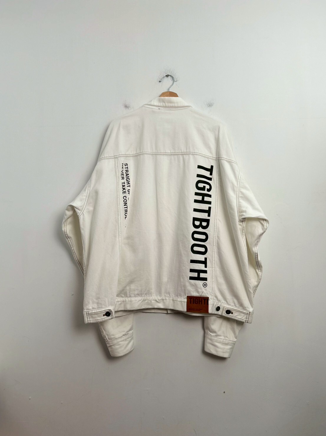 TIGHTBOOTH 24F/W LABEL LOGO DENIM JACKET SIZE L