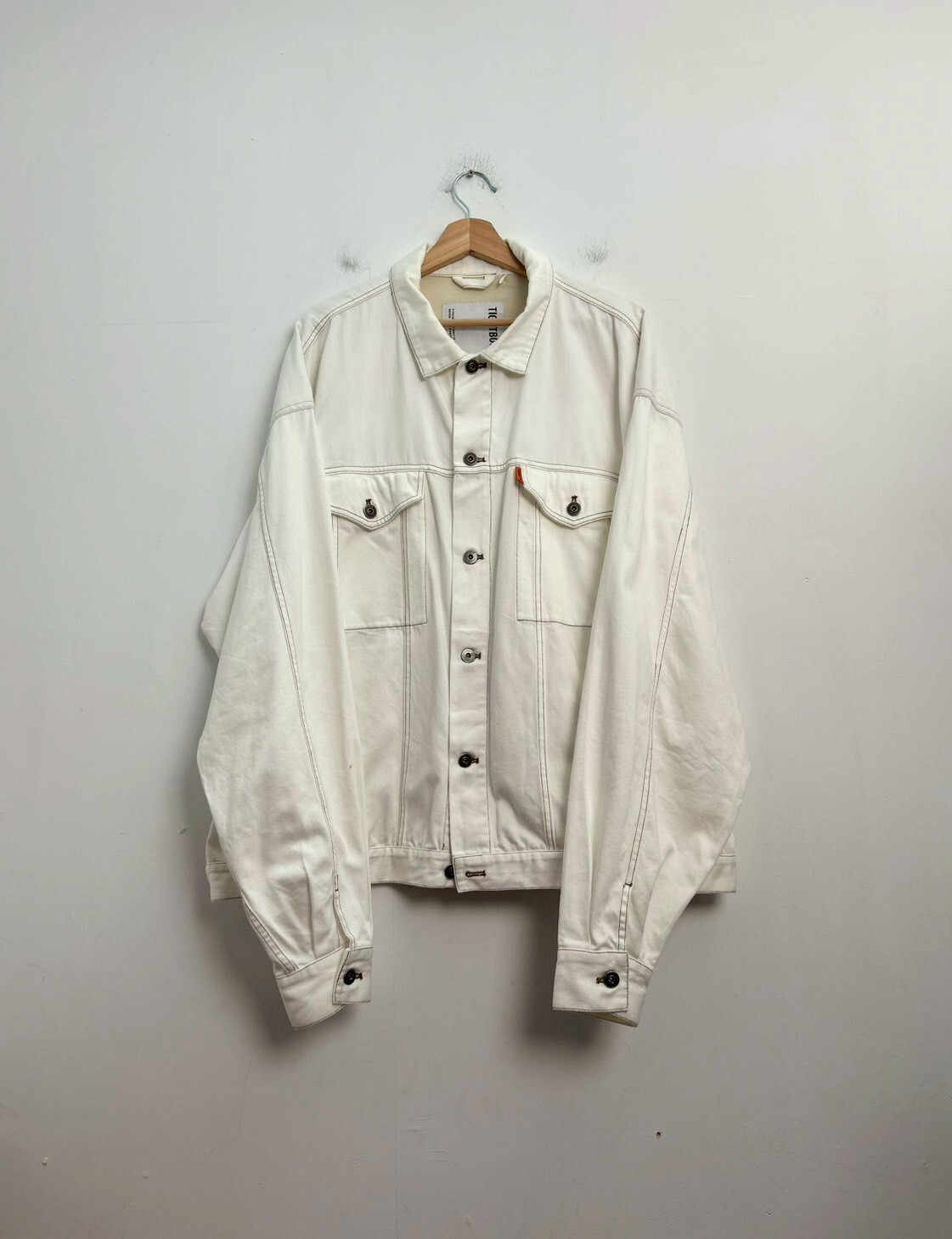 TIGHTBOOTH 24F/W LABEL LOGO DENIM JACKET SIZE L