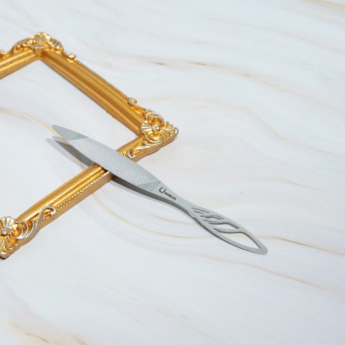 MARUTO 羽翼造型 不鏽鋼雙面美甲銼刀