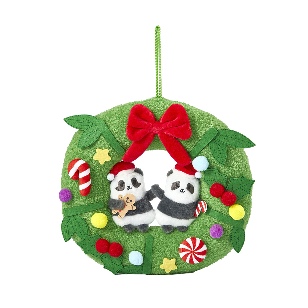 Panda Friends Xmas Theme - Wreath with Panda