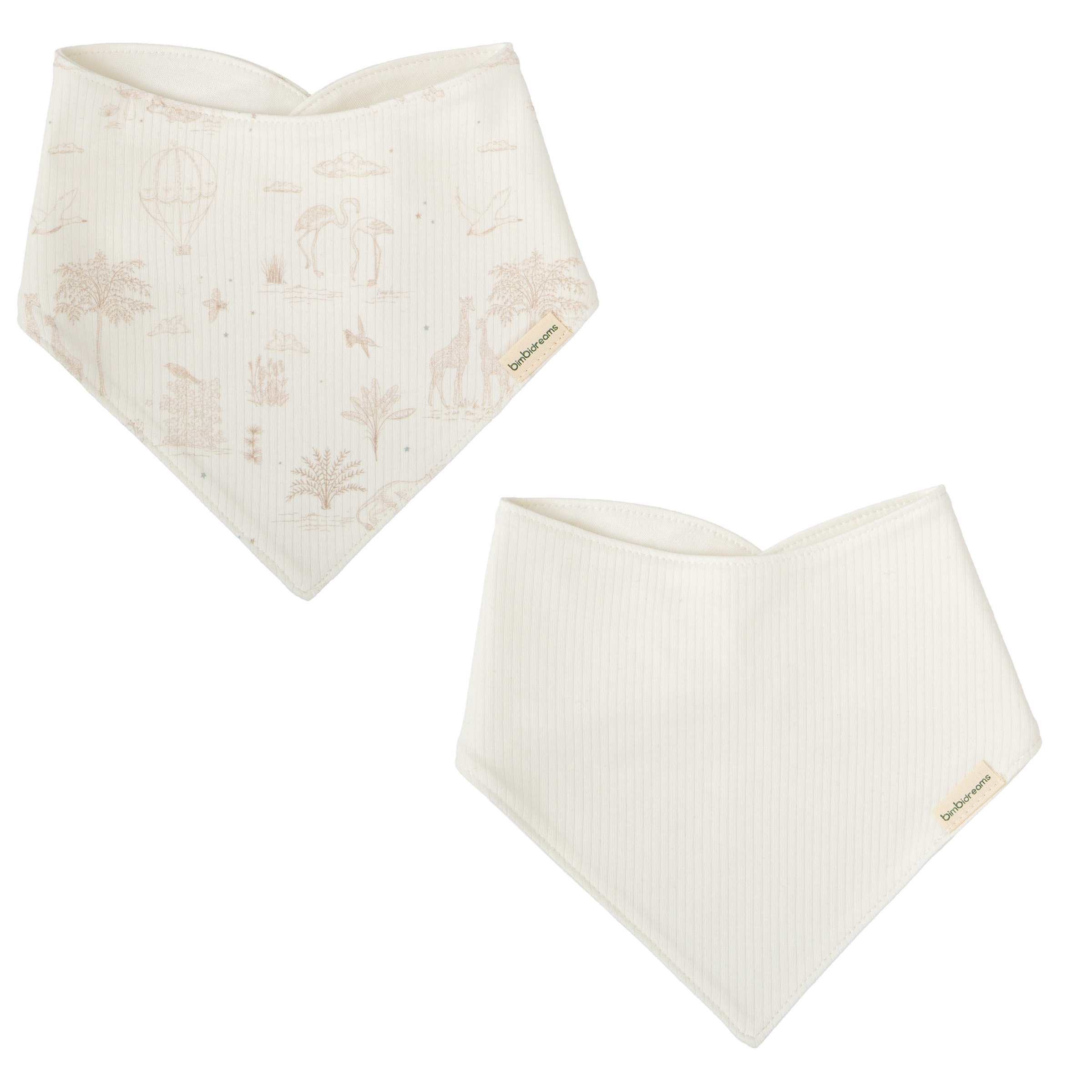 Bimbidreams - BB三角巾口水肩2件裝 (43X21)