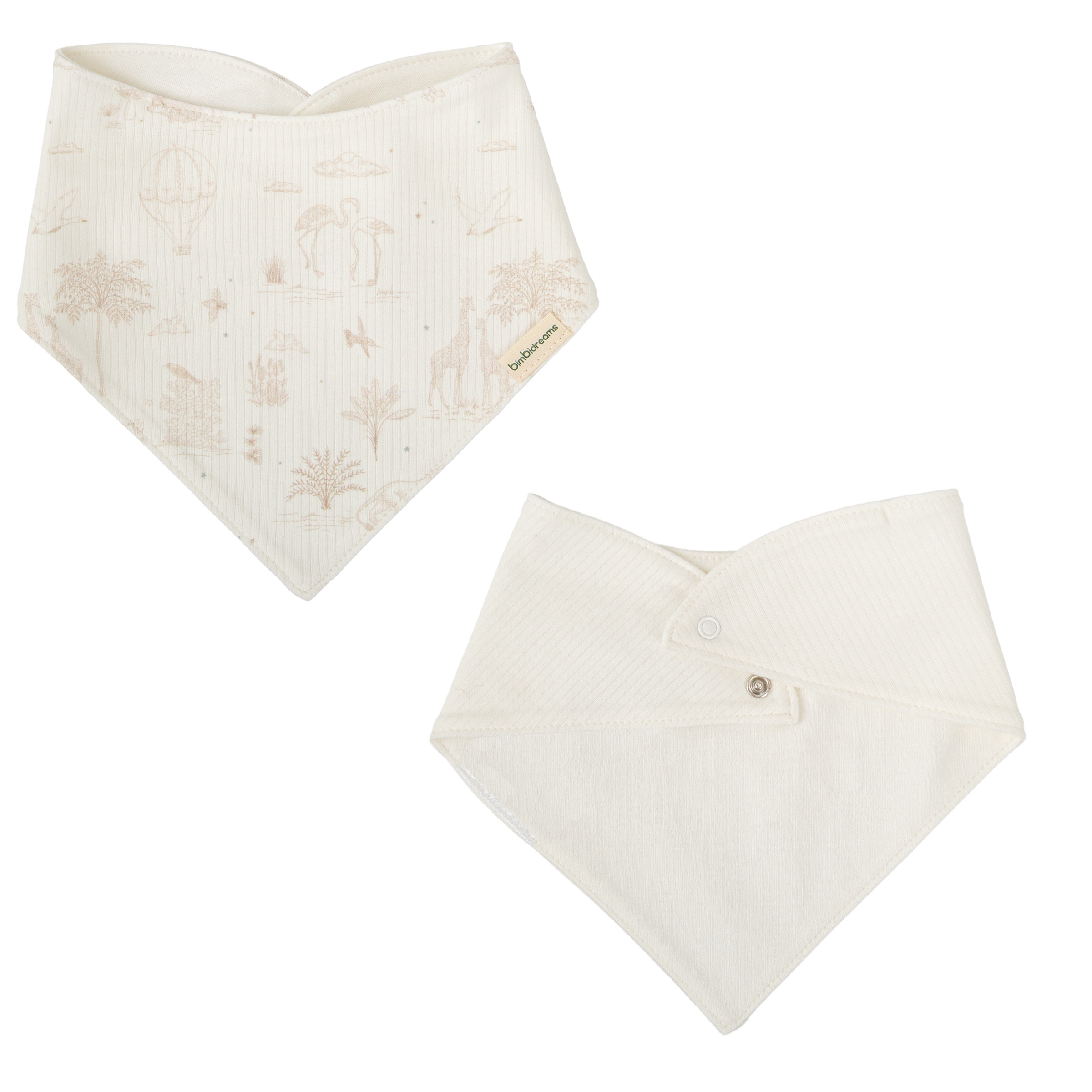 Bimbidreams - BB三角巾口水肩2件裝 (43X21)