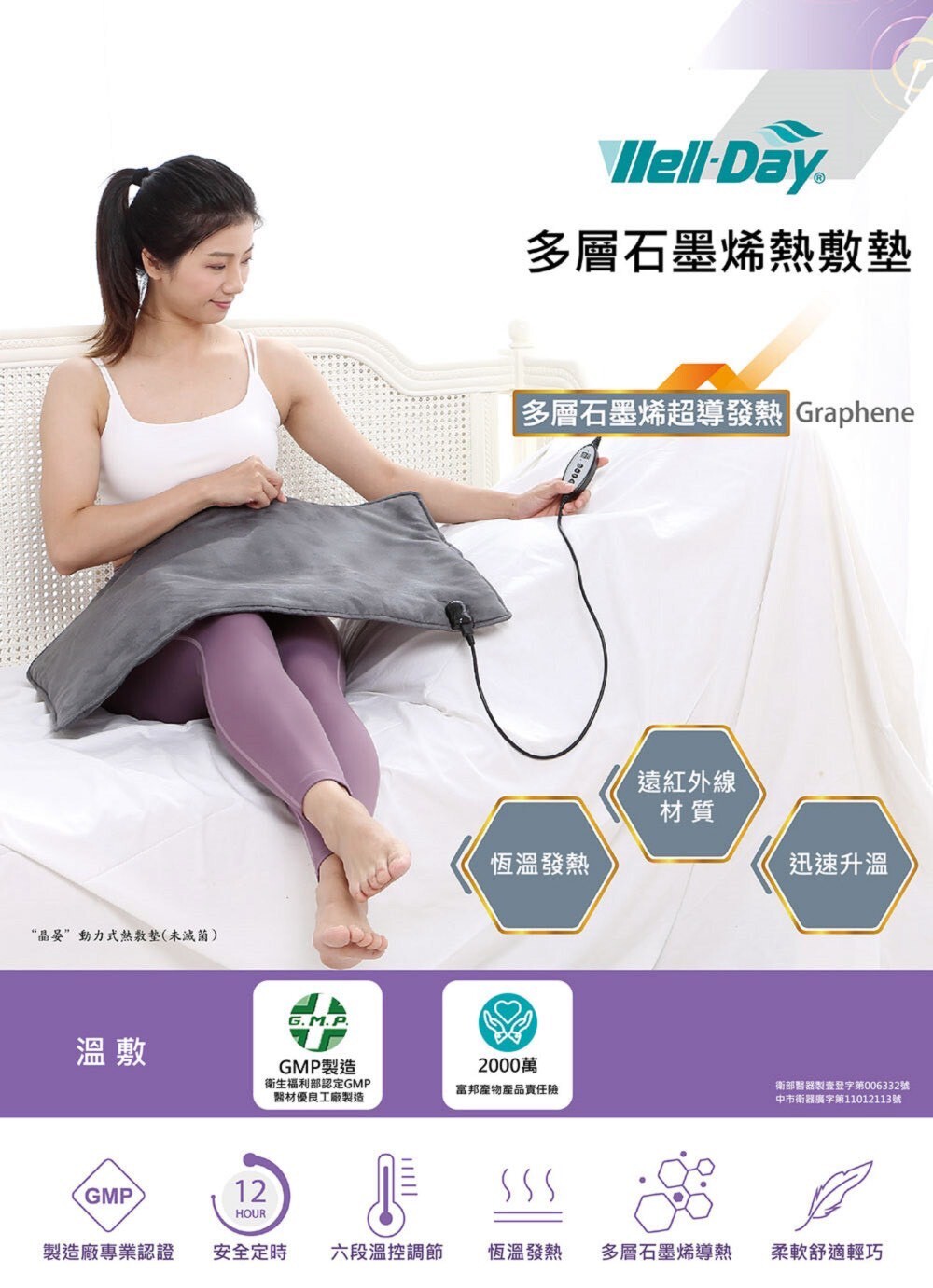 晶晏 動力式多層石墨烯 熱敷墊(特價$2,880)