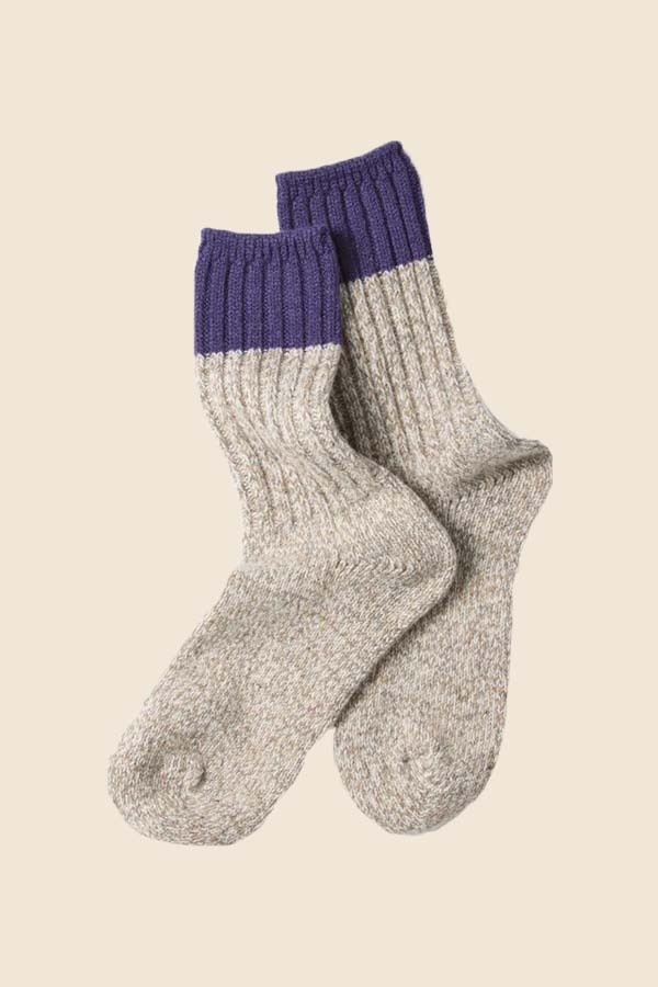 ROTOTO - R1536 MERINO 厚羊毛襪 (深藍色)