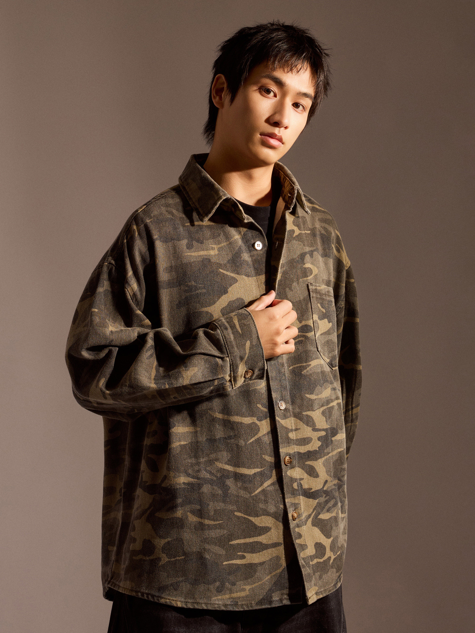 退伍快樂迷彩外套