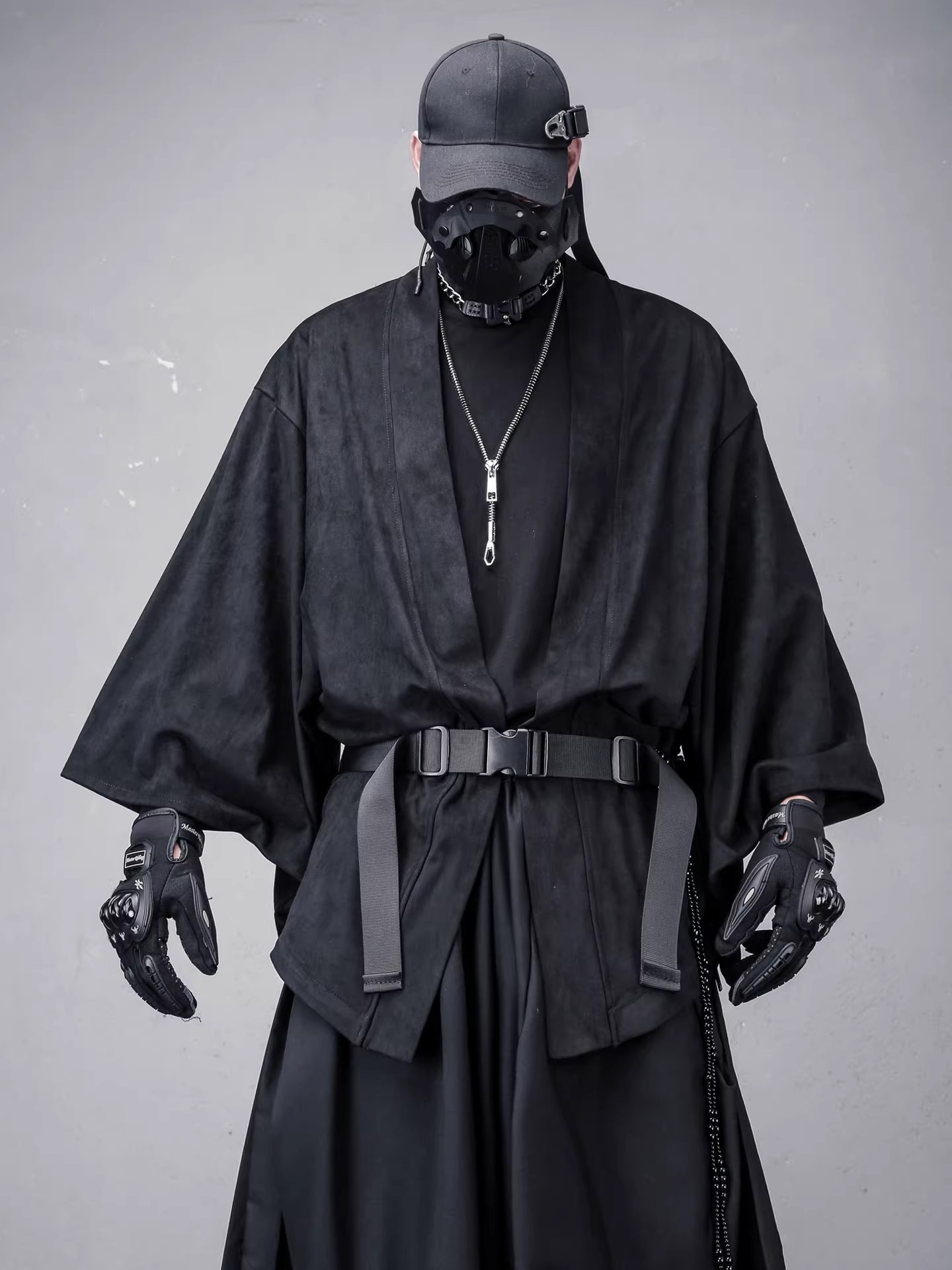 𝙏𝙀𝘾𝙃𝙒𝙀𝘼𝙍 暗黑鹿皮絨日系武士道袍