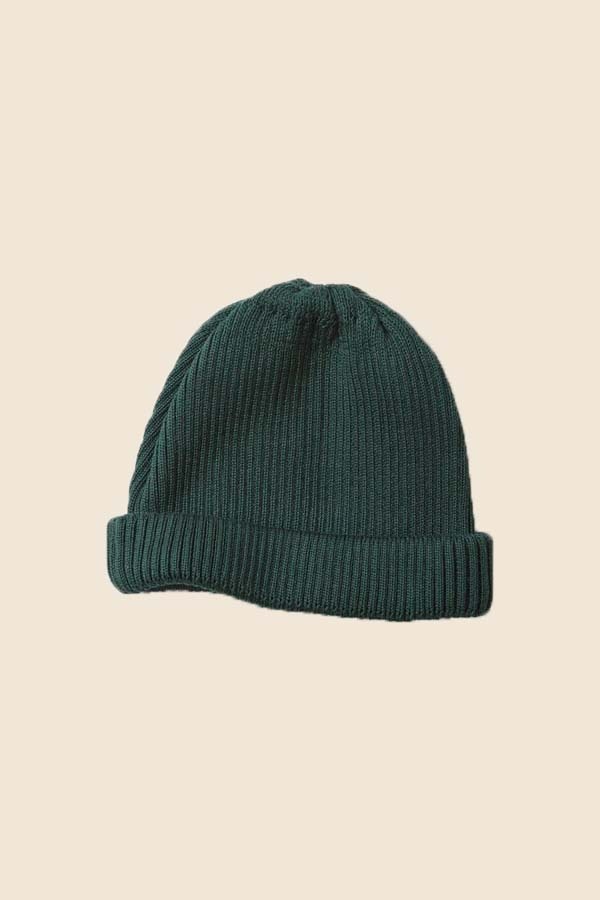 ROTOTO - R5021 棉質針織短版毛帽 （森林綠色）