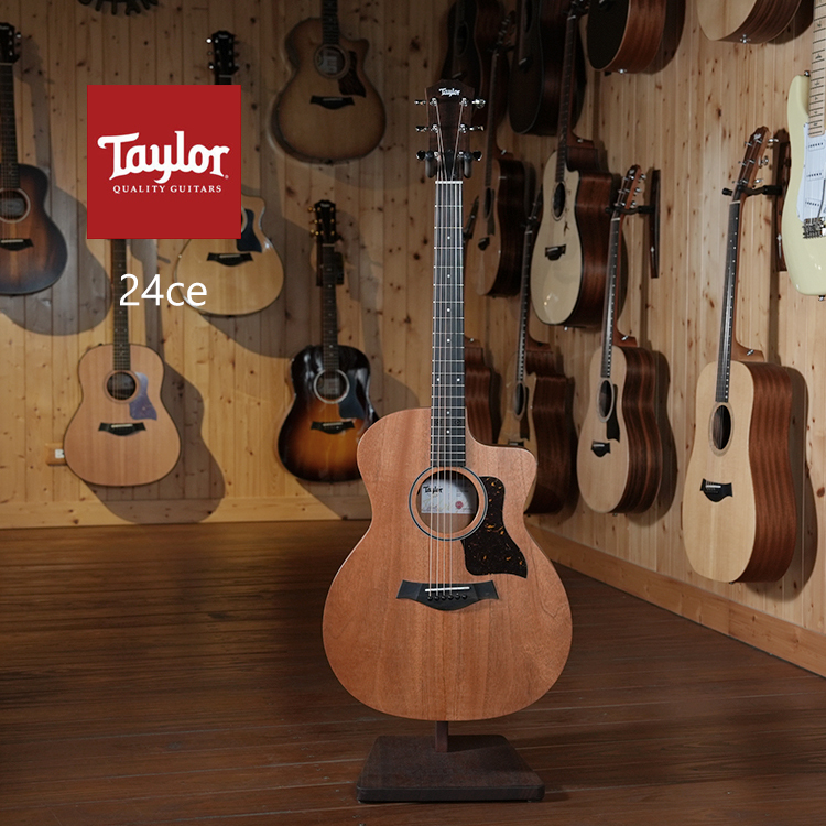 Taylor 24ce 熱帶桃花心木 面單 沙比利背側板 墨廠 電木吉他 Fishman Sonitone  GT2拾音器