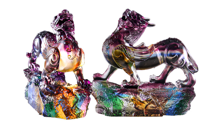 鹿港窯琉璃貔貅擺件｜開業送禮首選 招財鎮宅風水工藝品