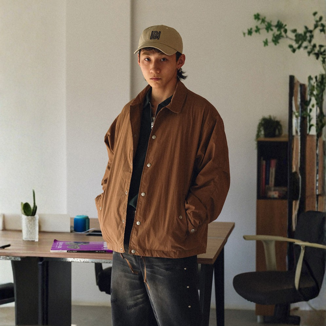 皺感機能耐磨工裝教練夾克