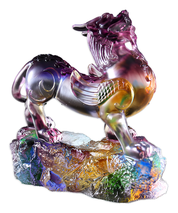 鹿港窯琉璃貔貅擺件｜開業送禮首選 招財鎮宅風水工藝品