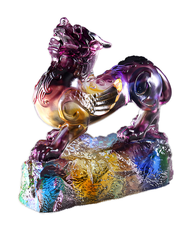 鹿港窯琉璃貔貅擺件｜開業送禮首選 招財鎮宅風水工藝品