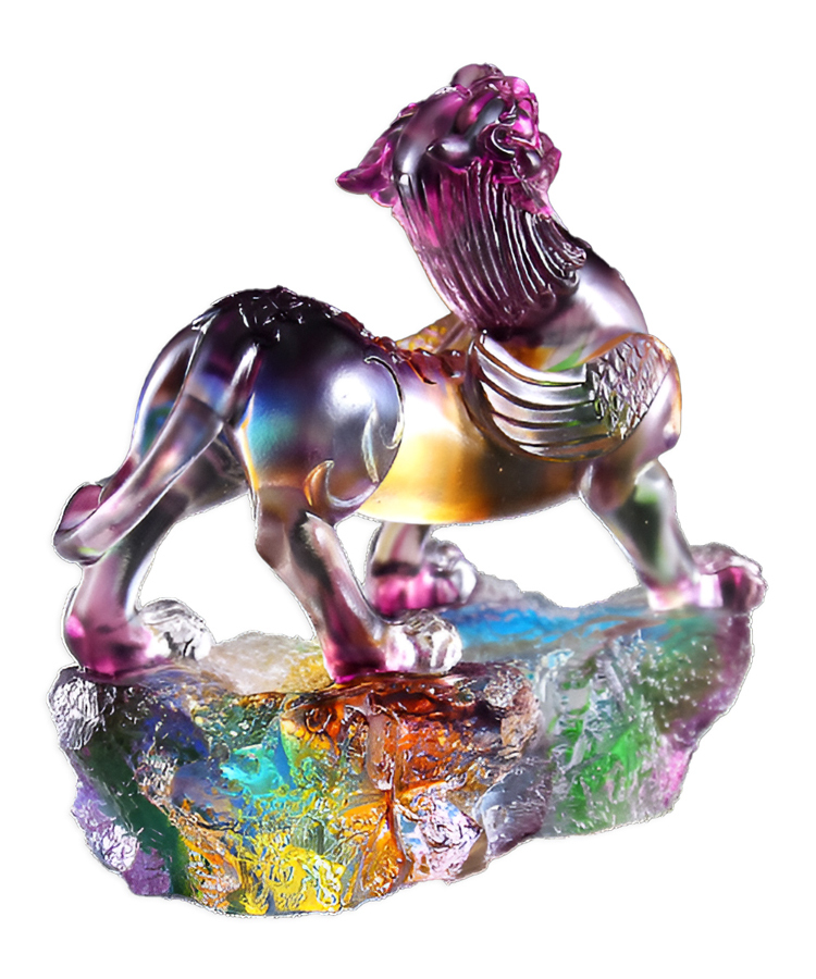 鹿港窯琉璃貔貅擺件｜開業送禮首選 招財鎮宅風水工藝品