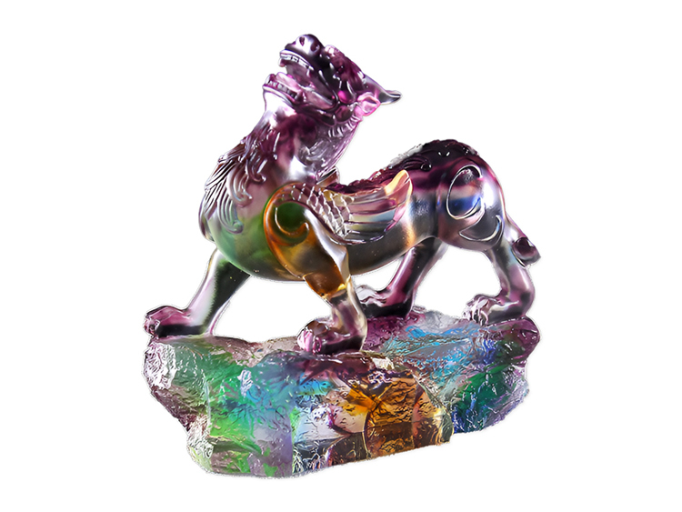 鹿港窯琉璃貔貅擺件｜開業送禮首選 招財鎮宅風水工藝品