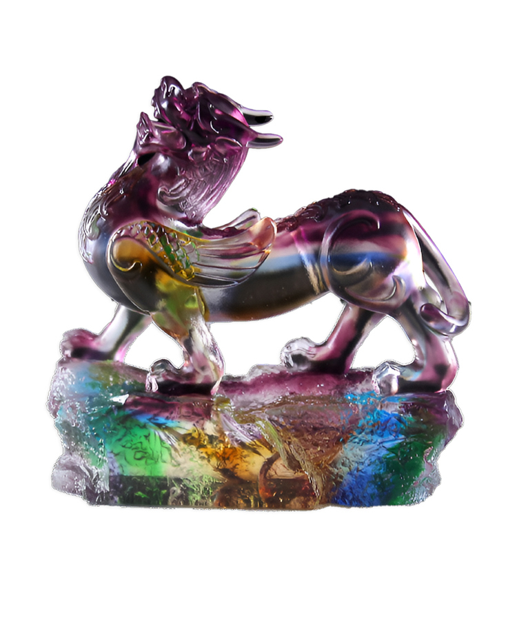 鹿港窯琉璃貔貅擺件｜開業送禮首選 招財鎮宅風水工藝品