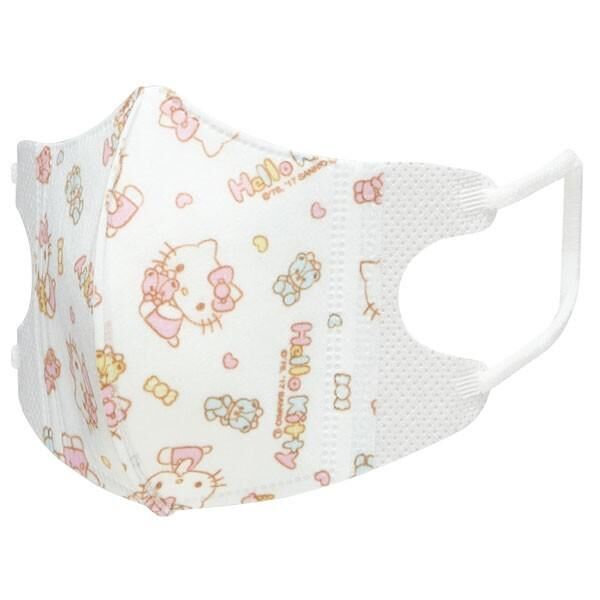 Skater Hello Kitty 3D立體幼童口罩5片 2-3歲