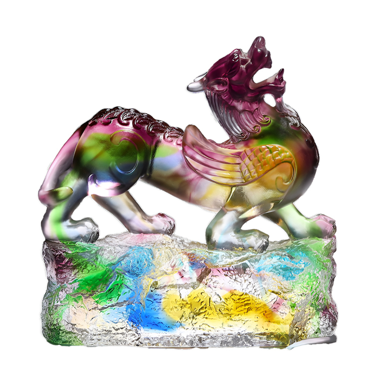 鹿港窯琉璃貔貅擺件｜開業送禮首選 招財鎮宅風水工藝品