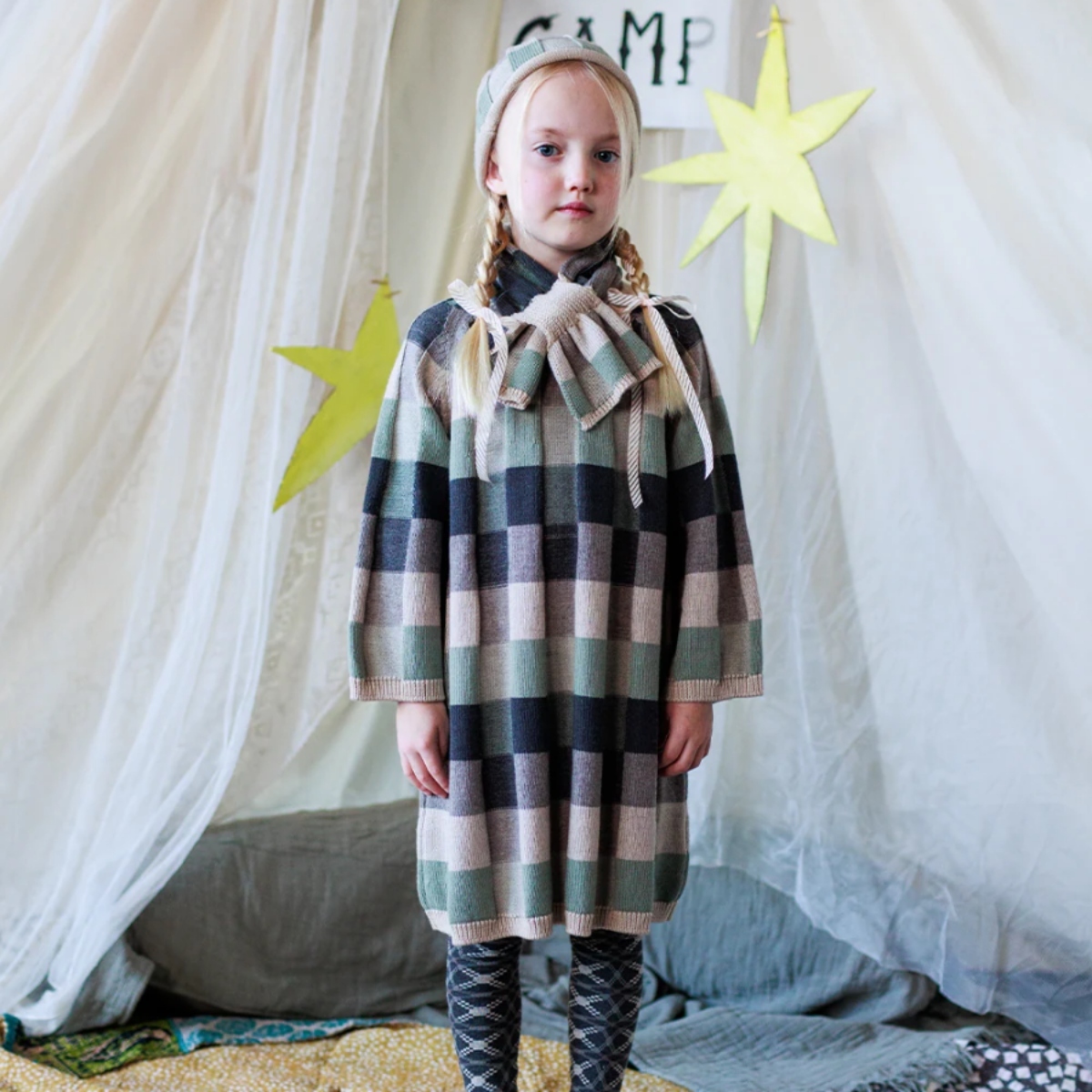 MABLI 色塊針織洋裝 MAGIC DRESS - ALPINE