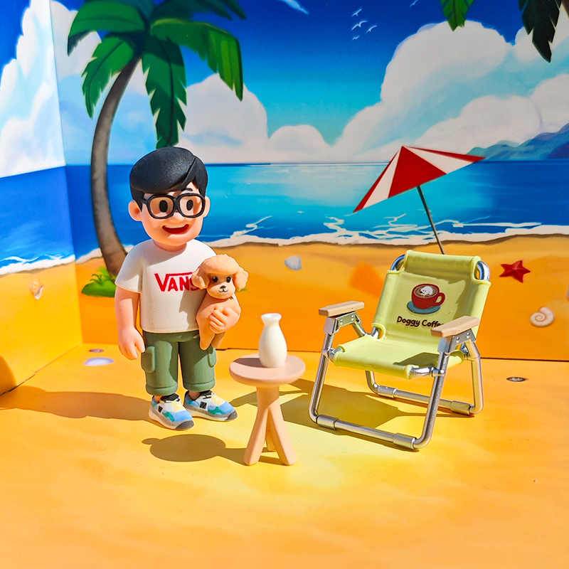 3D Modeling AI Custom Figure - Chibi Character and Pet