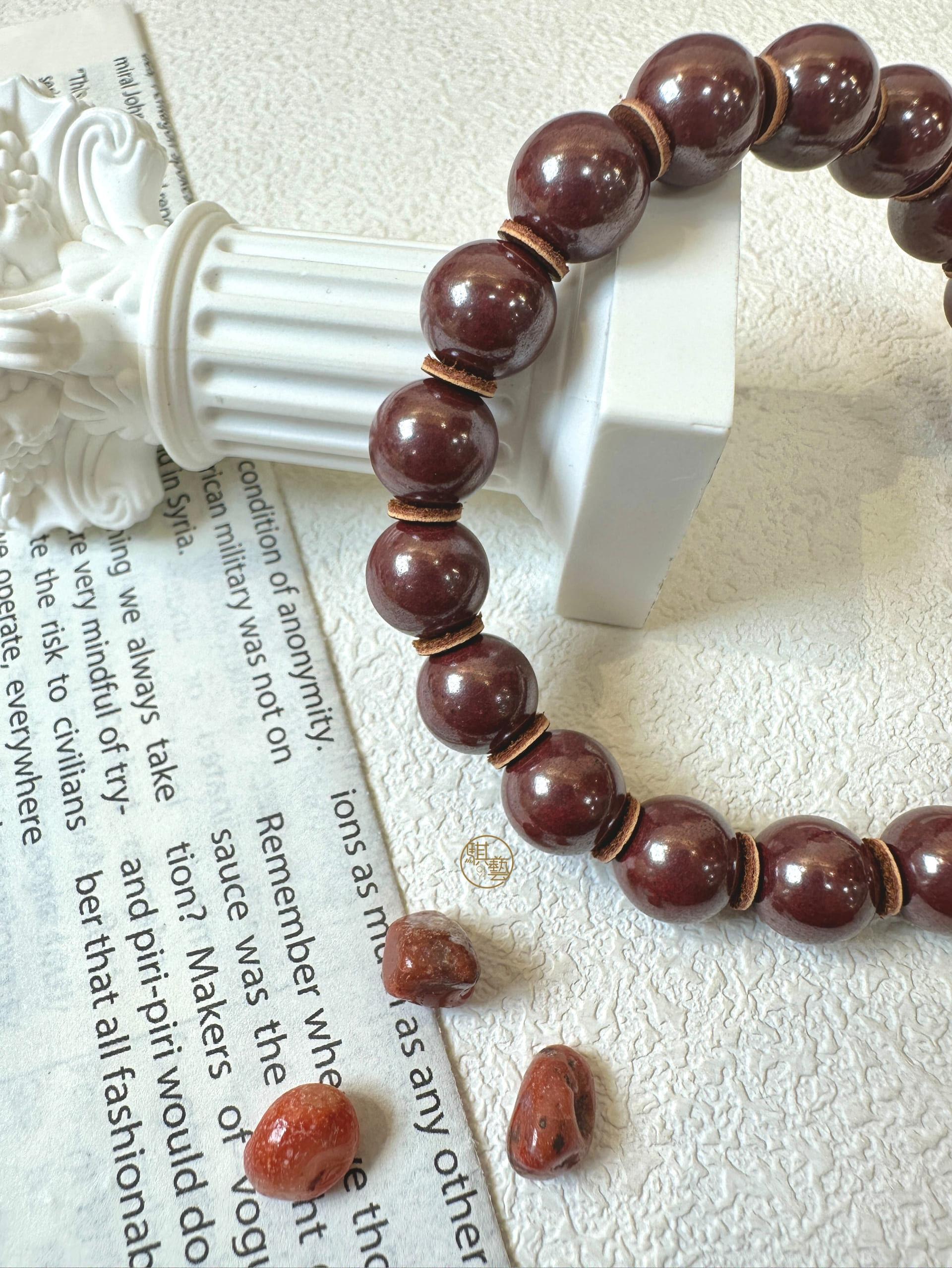 頂級硃砂手串 8-10mm｜招財開運・穩定磁場・舒心能量｜天然礦石手鍊