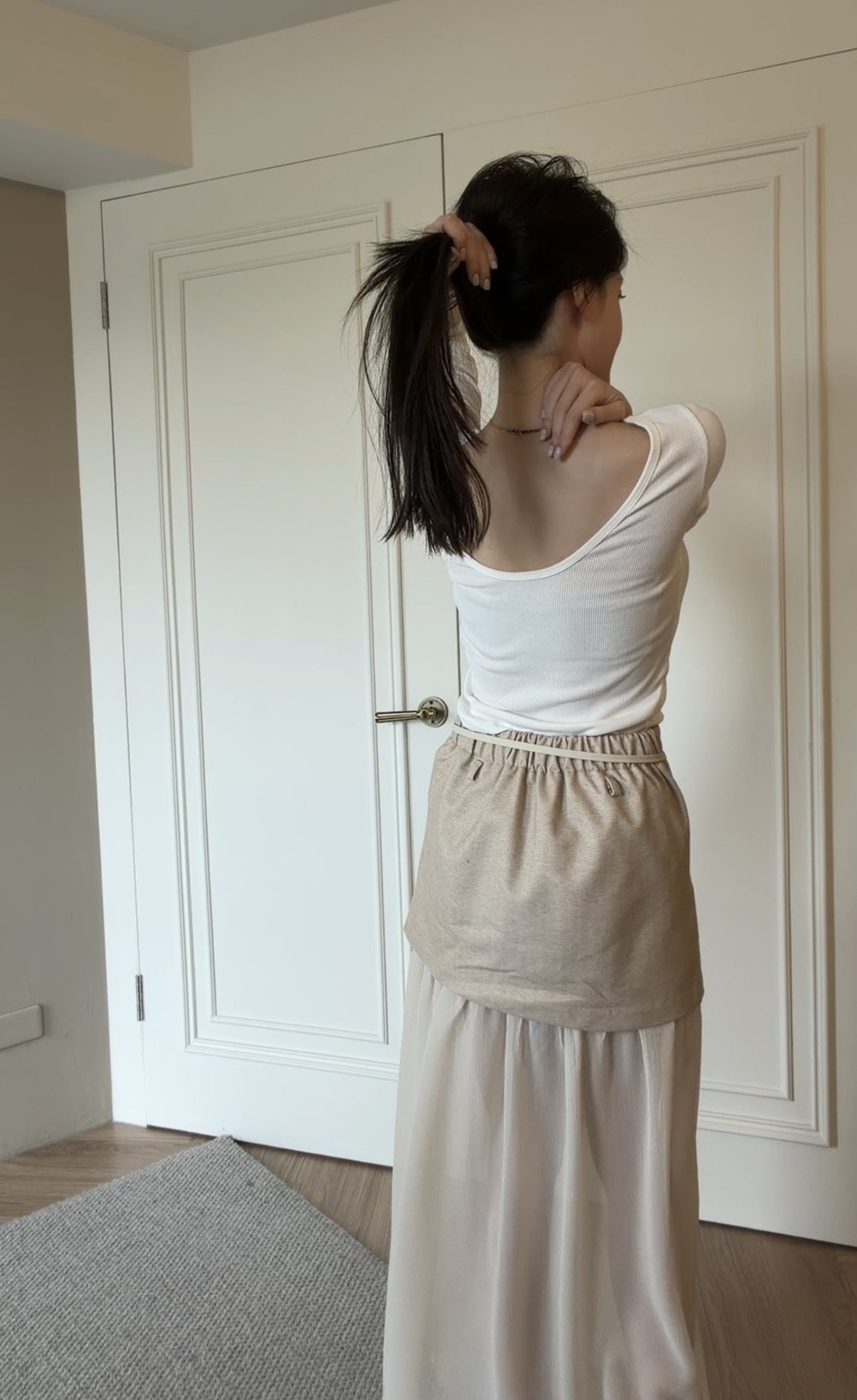 ｜韓國｜秋冬款拼接材質仙女裙*少量現貨*