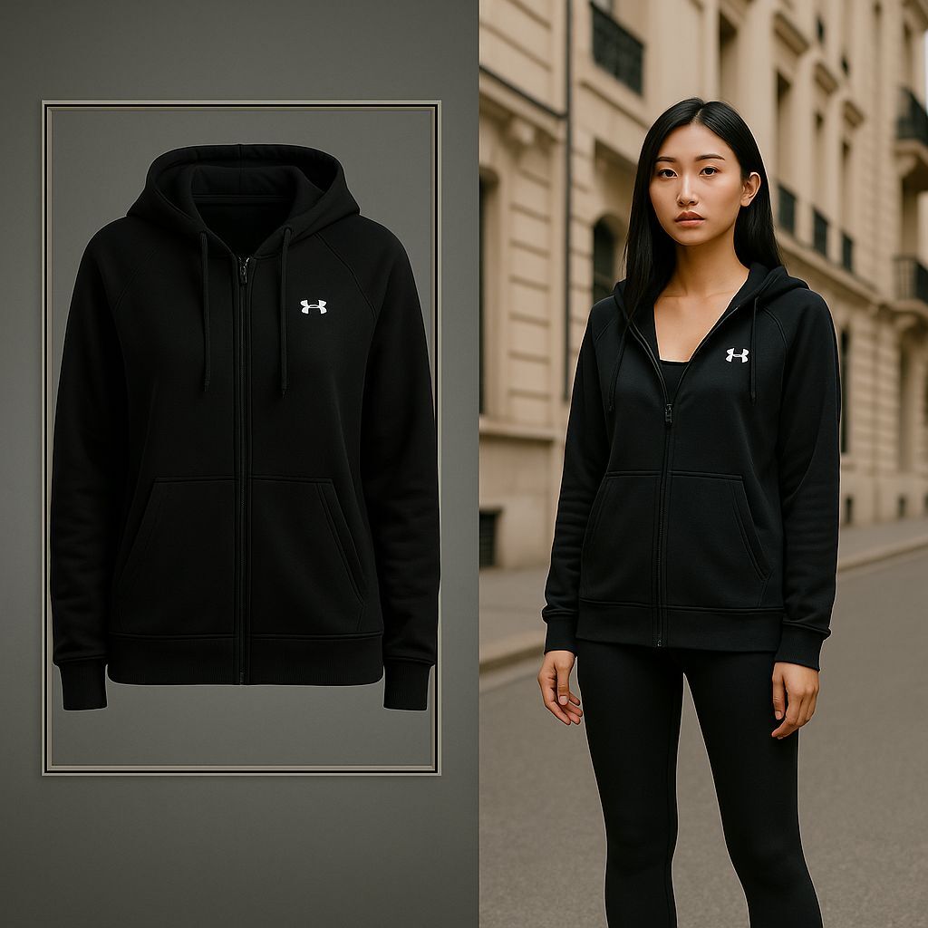 【預購】UNDER ARMOUR K112108 抓絨拉鍊連帽外套