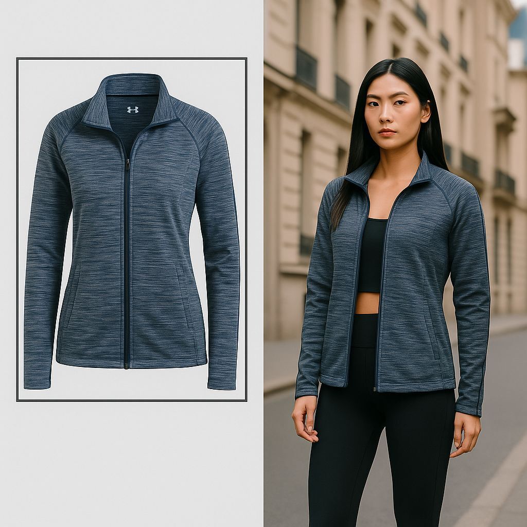 【直播】UNDER ARMOUR K112109 Tempo 抓絨拉鍊外套