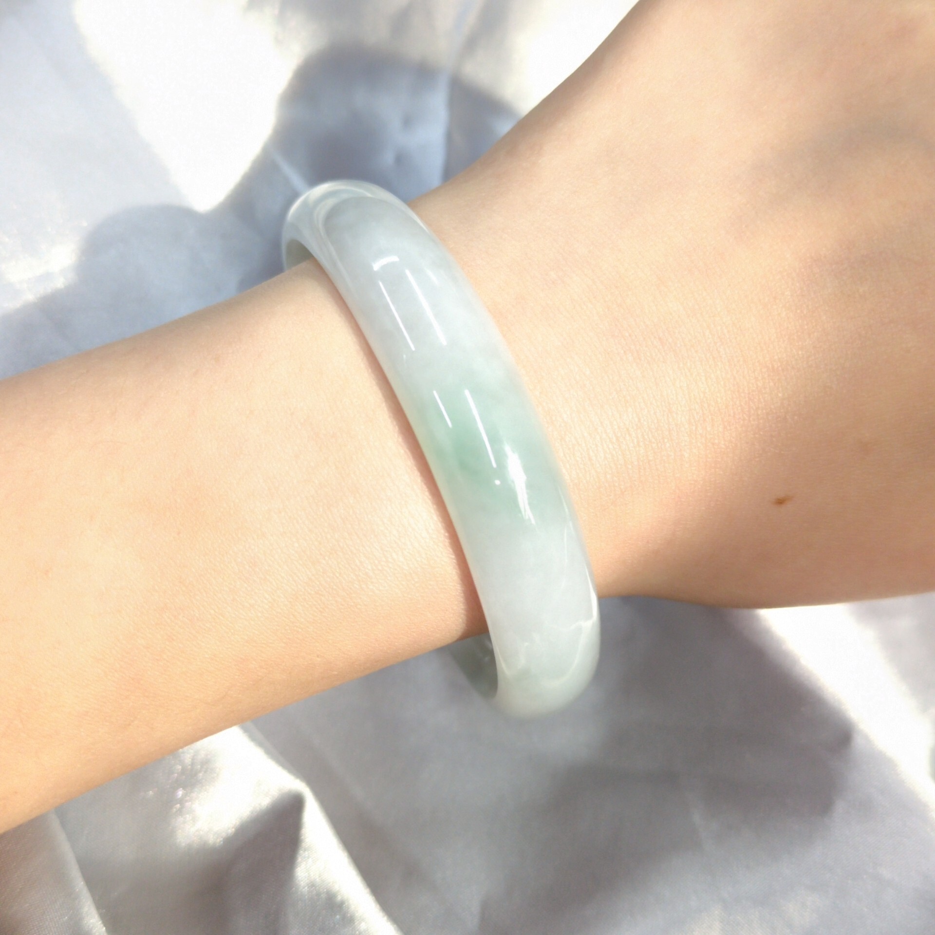 全新糯種正圈翡翠手鐲