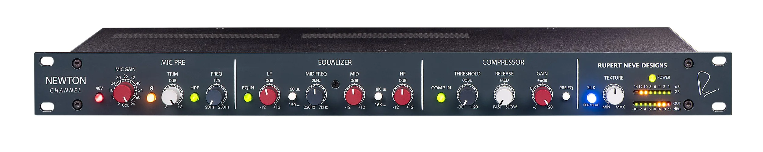 Rupert Neve Designs  NEWTON  CHANNEL Mic Pre + EQ + Compressor with Silk