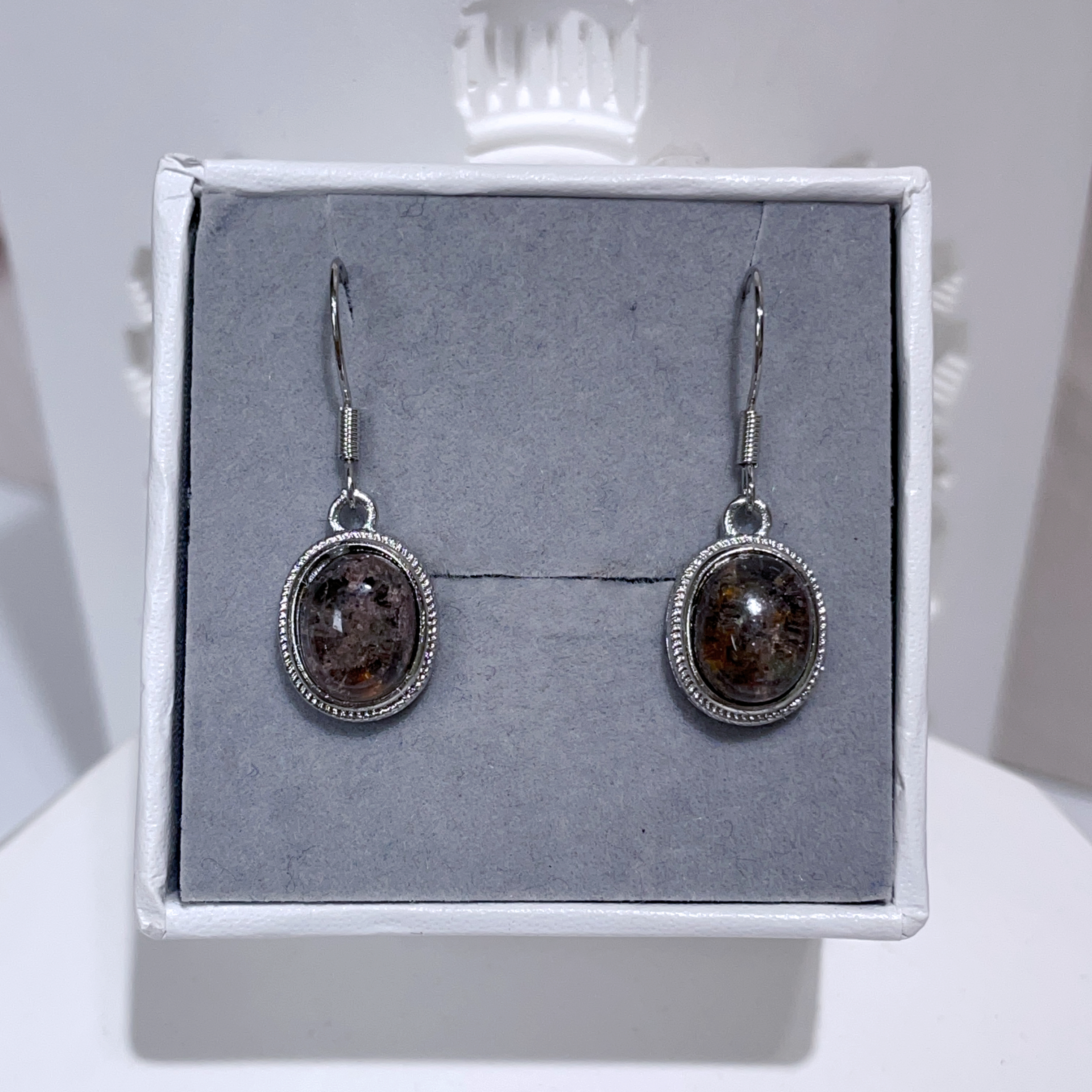 純銀四季幽靈蛋形耳環