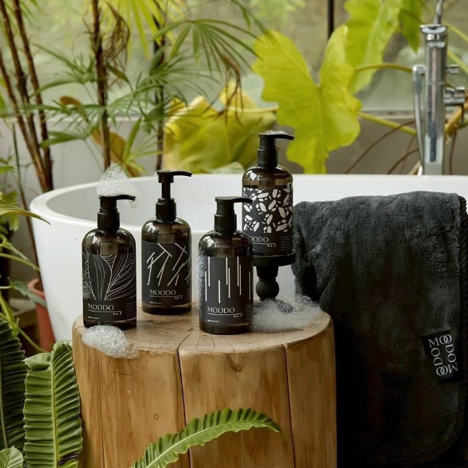 MOODO B5 氨基酸香氛沐浴凝膠500ml / 積雪草香氛乳液250ml