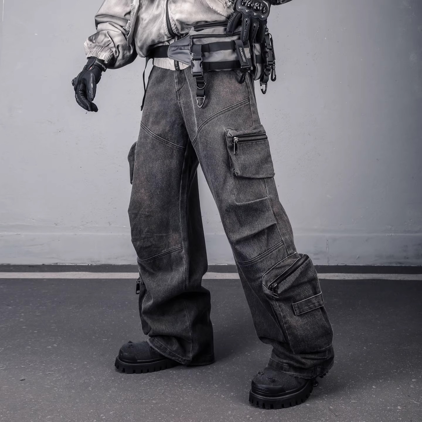 𝙏𝙀𝘾𝙃𝙒𝙀𝘼𝙍 廢土多口袋重工長褲