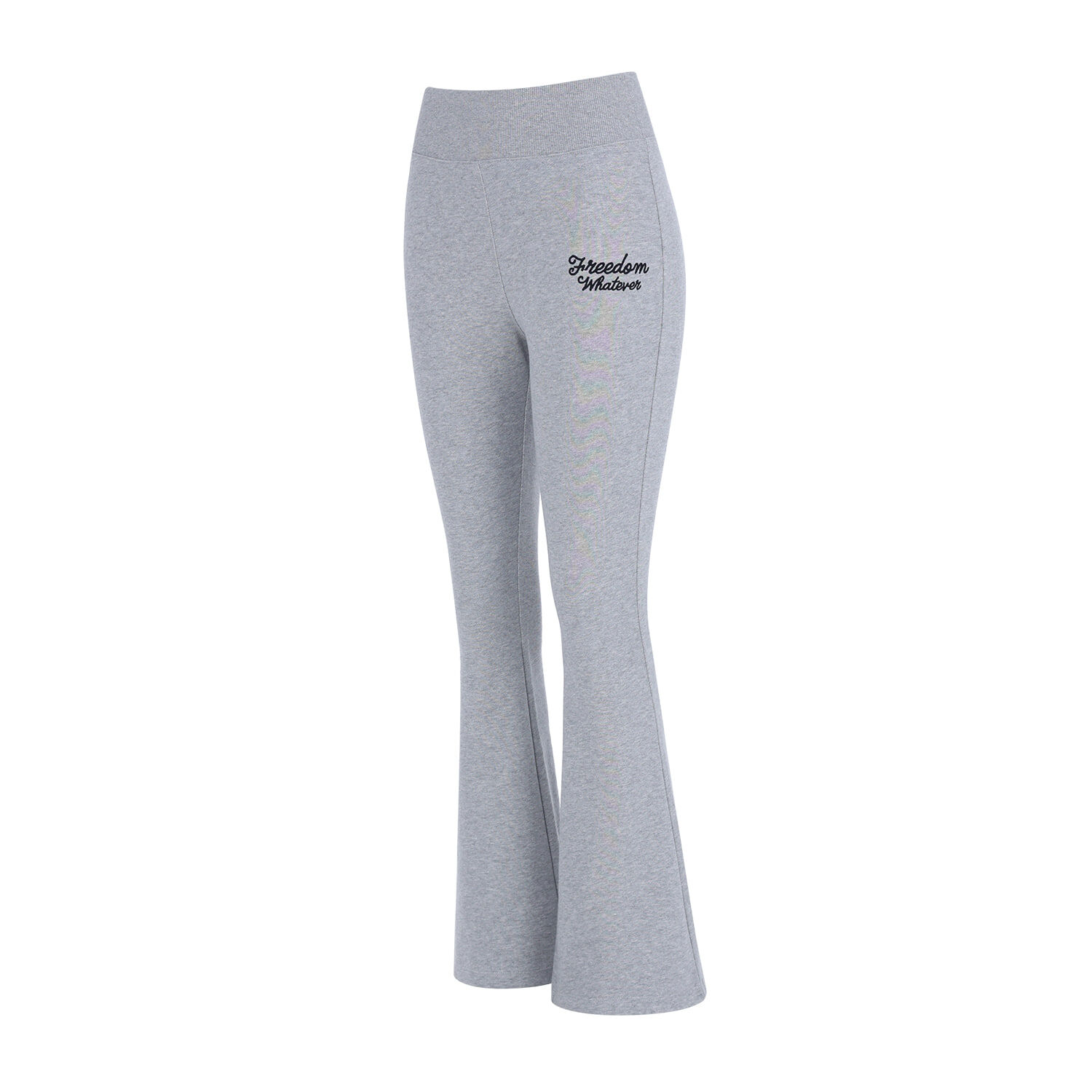 FREEDOM High-Banding Bootcut Sweatpants - GRAY