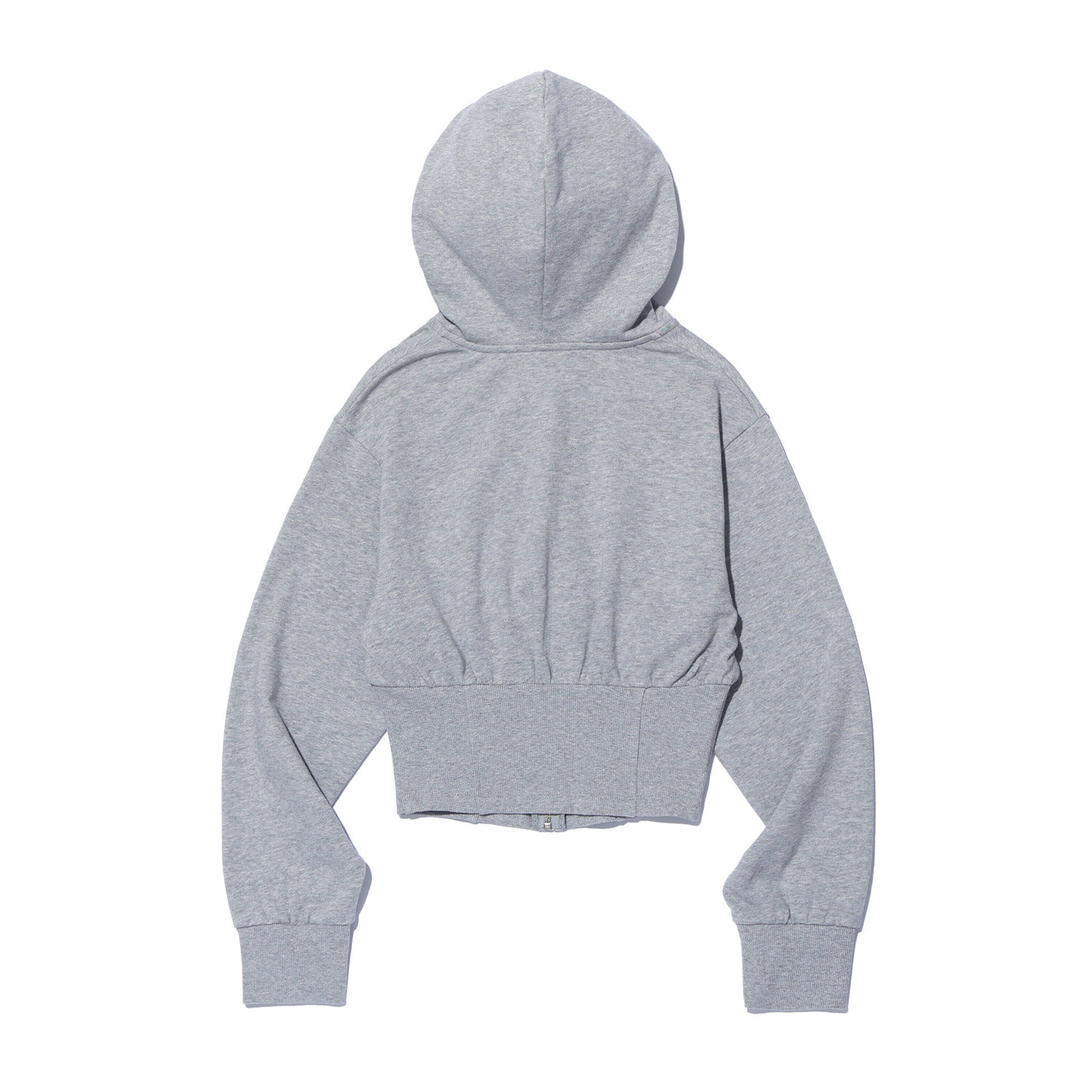 FREEDOM Corset Slim Hooded Zip-Up - GRAY