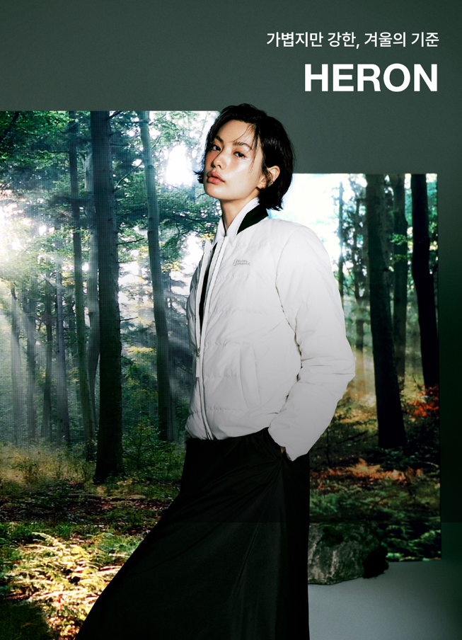 【韓國預購】AKR112022 National Geographic Heron U領輕薄鵝絨外套 (N254UDW920)