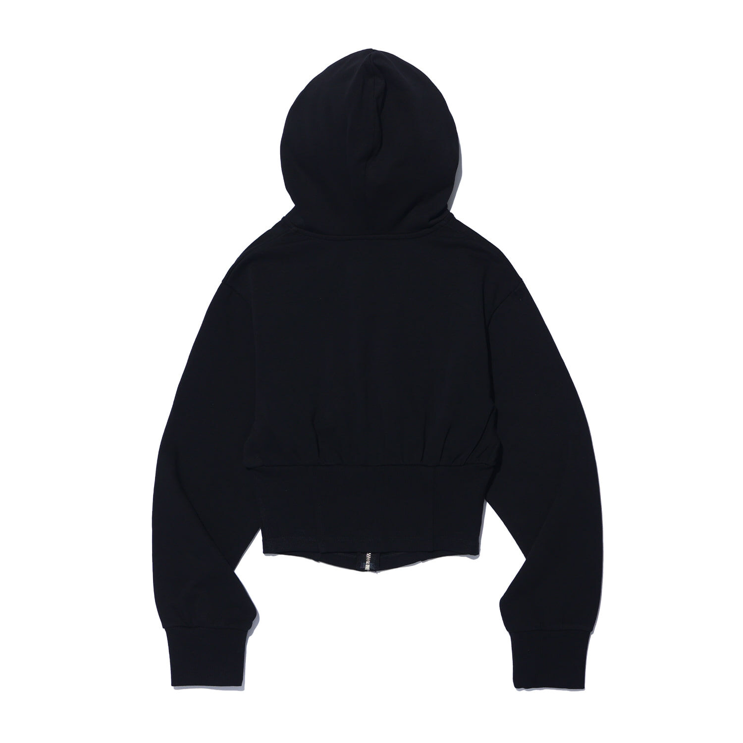 FREEDOM Corset Slim Hooded Zip-Up - BLACK