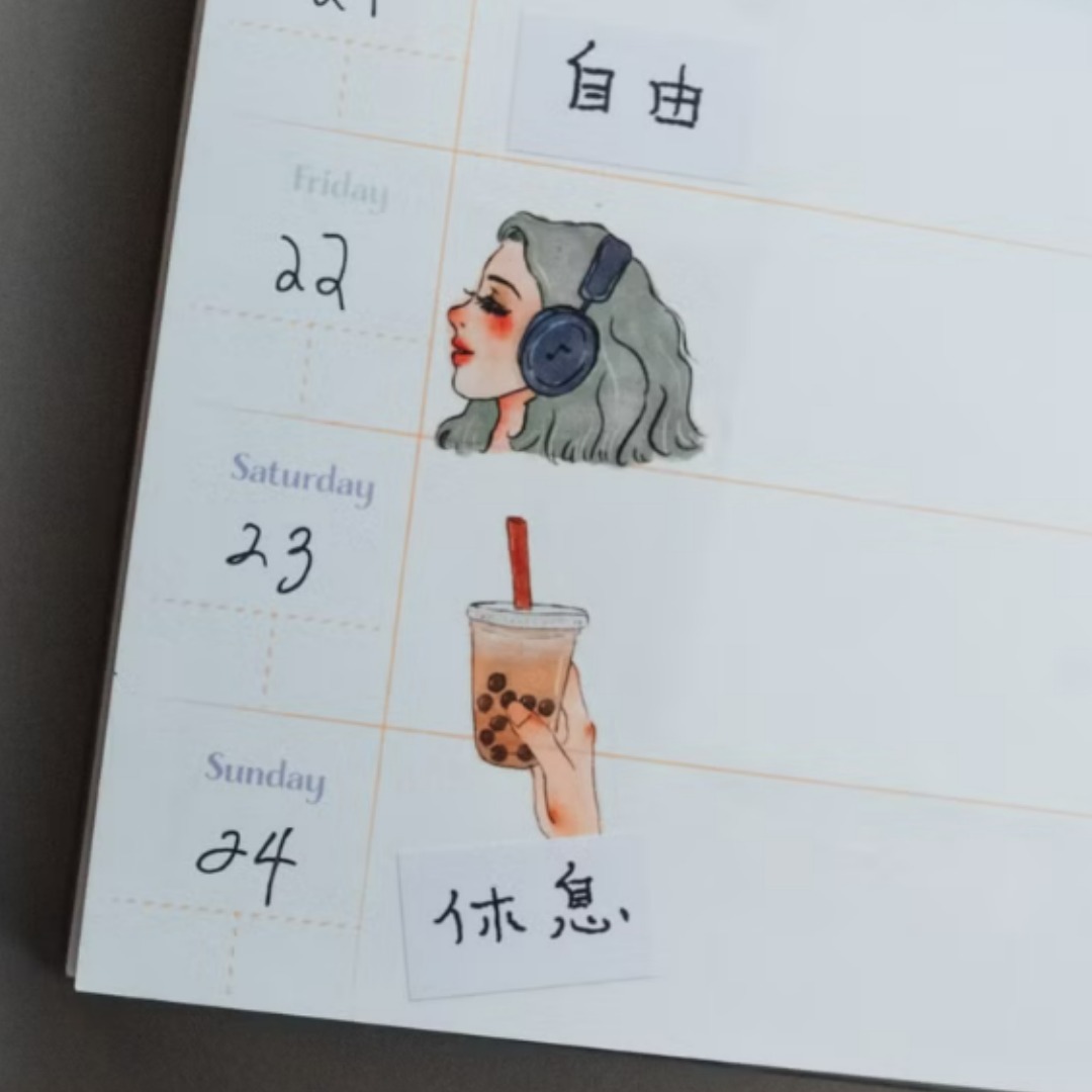 甜蜜慢旅 A Slow Journey 轉印貼紙 兩款一組｜甜蜜生活 La Dolce Vita 台灣