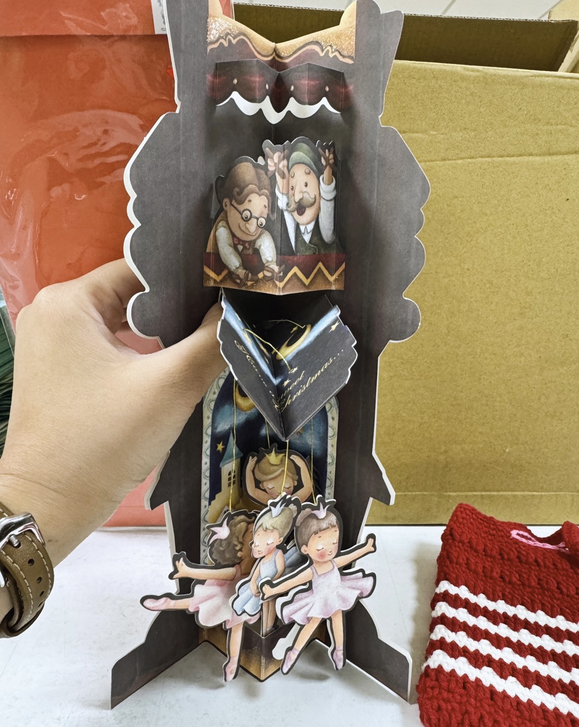 花蓮分會｜胡桃鉗聖誕禮（立體賀卡＋編織小袋）※款式隨機