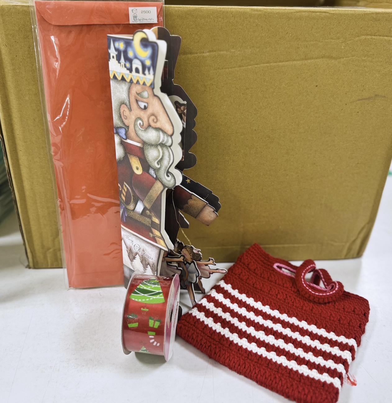 花蓮分會｜胡桃鉗聖誕禮（立體賀卡＋編織小袋）※款式隨機